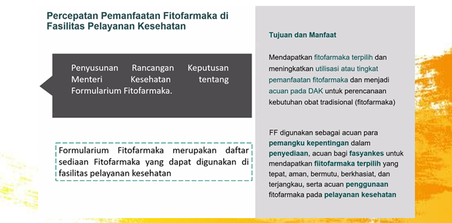 Kemenkes Segera Menetapkan Formularium Fitofarmaka, Untuk Mendukung Ketahanan Farmasi Nasional